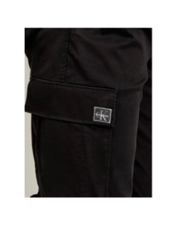 Pantalon cargo skinny twill noir homme - Calvin Klein Jeans