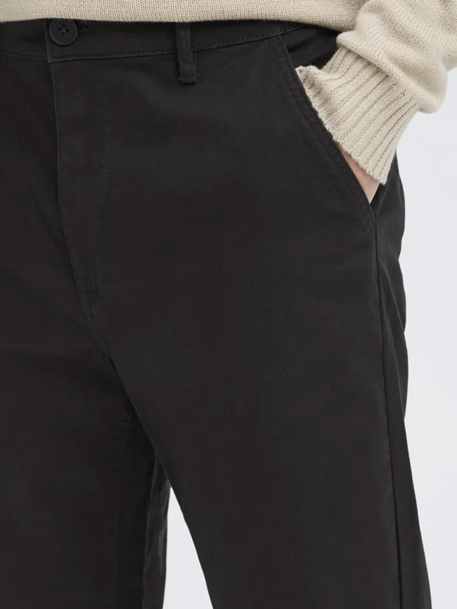 Pantalon chino large bhnatan noir homme - Blend