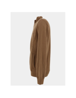 Sweat zippé narkus noisette marron homme - Teddy Smith