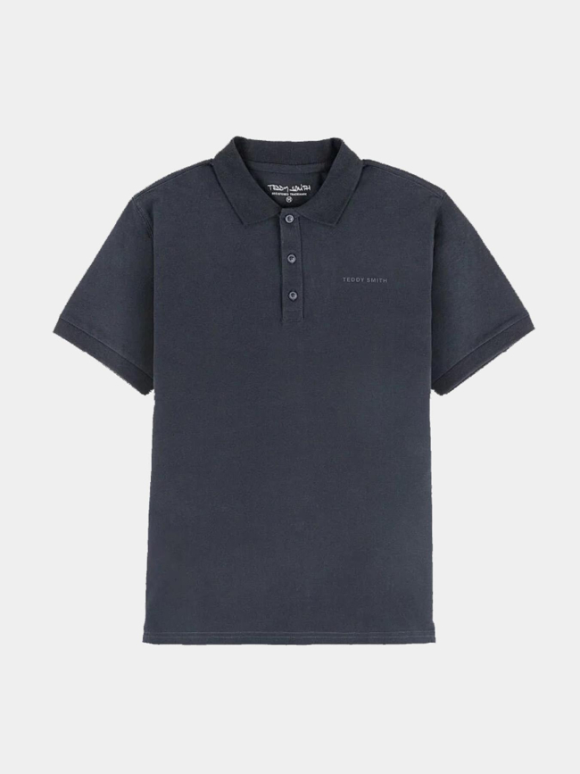 Polo uni alban bleu marine homme - Teddy Smith