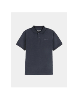 Polo uni alban bleu marine homme - Teddy Smith