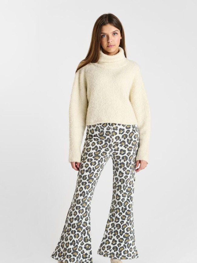 Pull col roulé odragi ice cream blanc fille - Le Temps Des Cerises