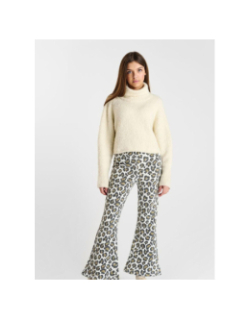 Pull col roulé odragi ice cream blanc fille - Le Temps Des Cerises