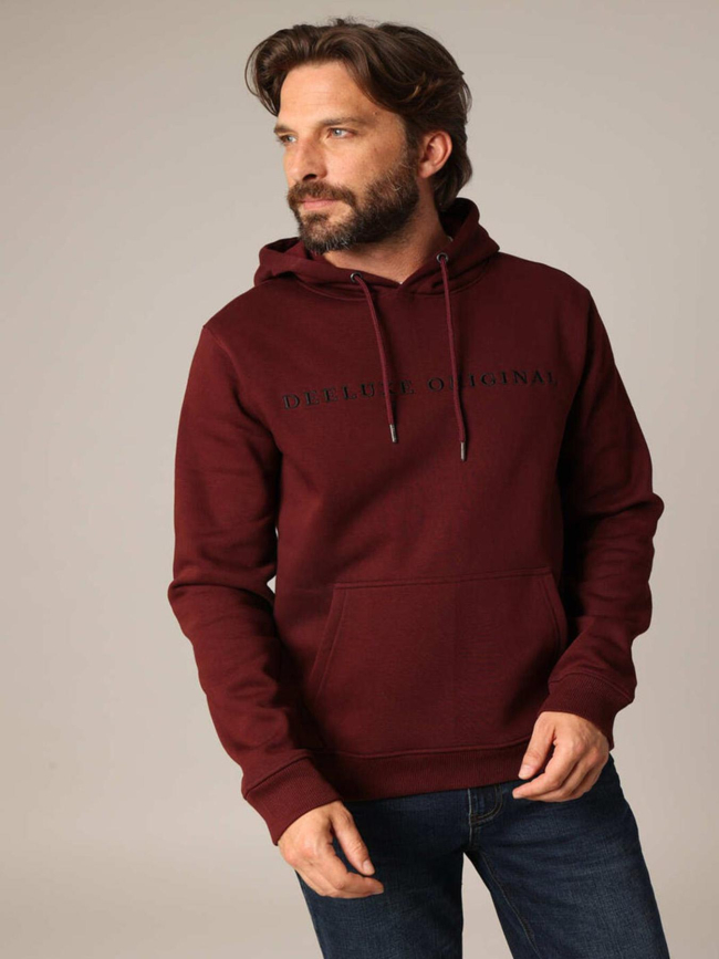 Sweat à capuche ben bordeaux homme - Deeluxe