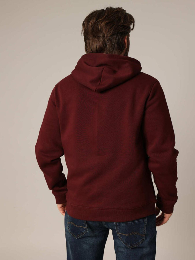 Sweat à capuche ben bordeaux homme - Deeluxe