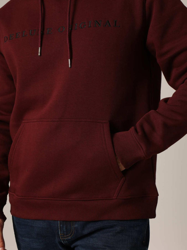Sweat à capuche ben bordeaux homme - Deeluxe
