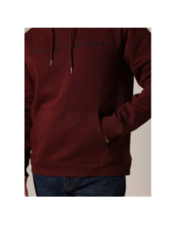 Sweat à capuche ben bordeaux homme - Deeluxe