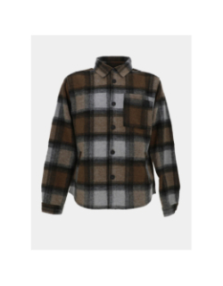 Surchemise à carreaux pigan gris homme - Le Temps Des Cerises