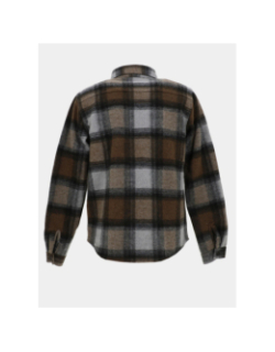 Surchemise à carreaux pigan gris homme - Le Temps Des Cerises