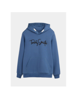 Sweat à capuche evry indigo bleu enfant - Teddy Smith