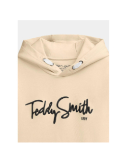 Sweat à capuche evry beige enfant - Teddy Smith