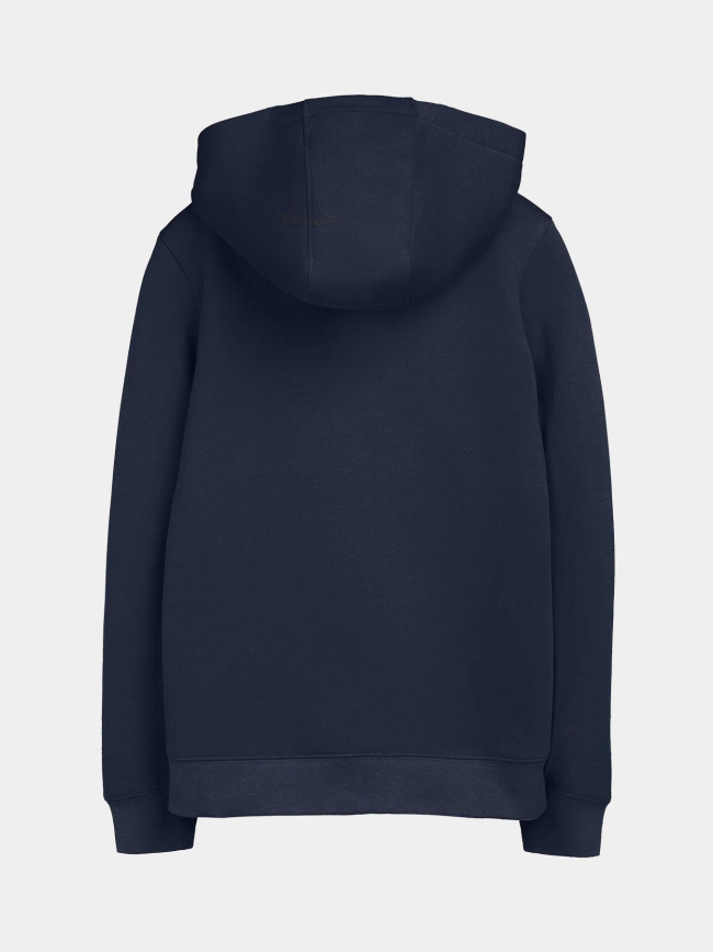 Sweat à capuche zippé giclass jim bleu enfant - Teddy Smith