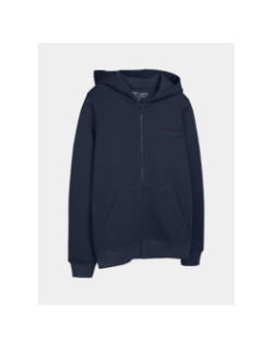 Sweat à capuche zippé giclass jim bleu enfant - Teddy Smith