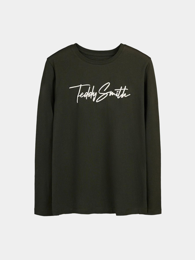 T-shirt manches longues evan deep kaki enfant - Teddy Smith