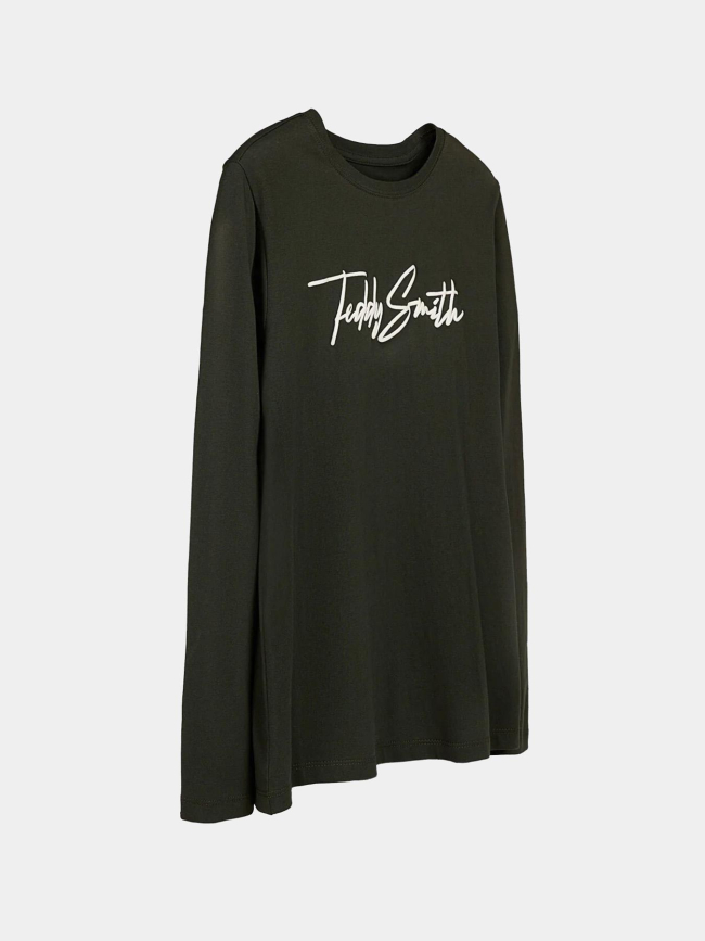 T-shirt manches longues evan deep kaki enfant - Teddy Smith