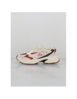 Baskets l003 neo shot rose blanc femme - Lacoste
