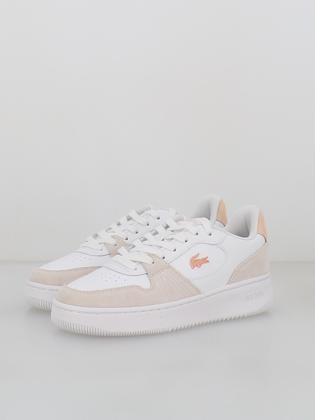Baskets bi-matière l001 blanc femme - Lacoste
