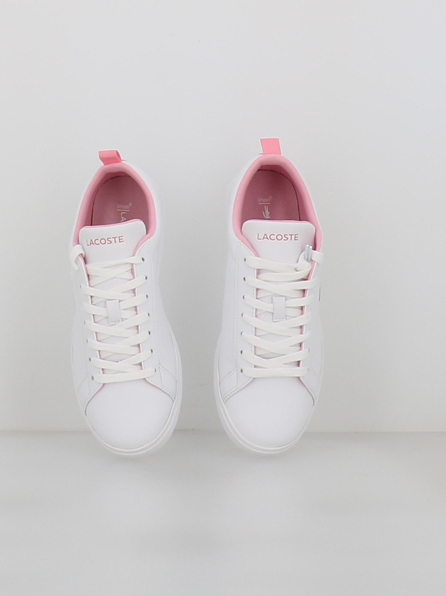 Baskets court base 224 blanc rose femme - Lacoste