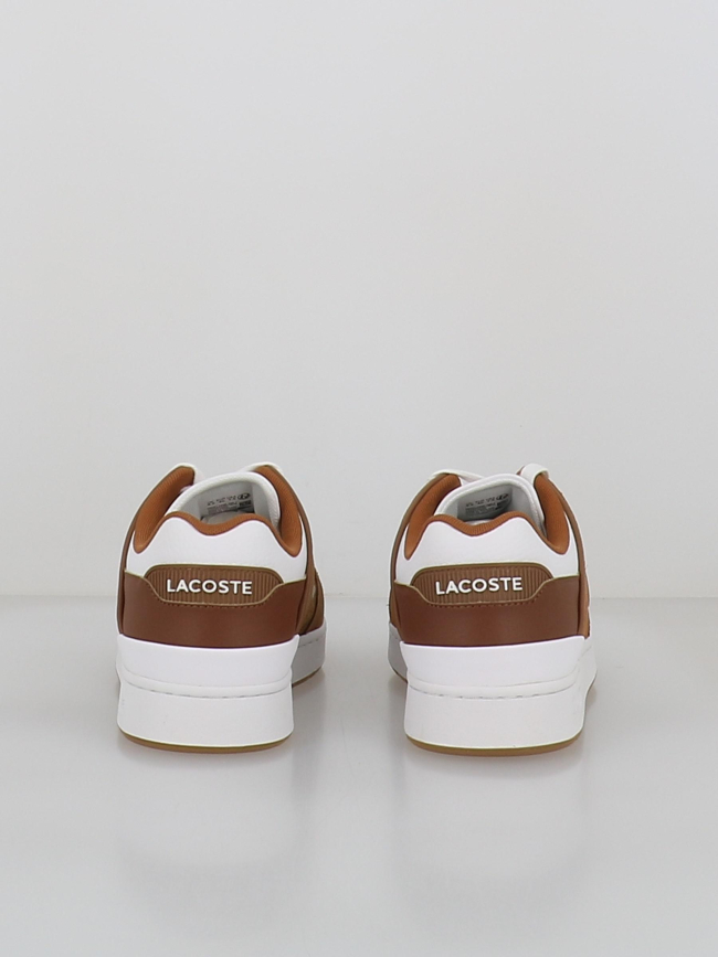 Baskets court cage 225 marron blanc homme - Lacoste