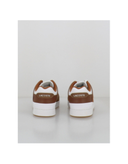 Baskets court cage 225 marron blanc homme - Lacoste