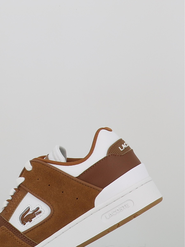 Baskets court cage 225 marron blanc homme - Lacoste