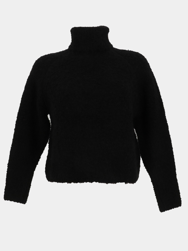 Pull col roulé odragi noir fille - Le Temps Des Cerises