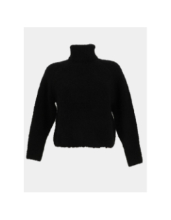 Pull col roulé odragi noir fille - Le Temps Des Cerises