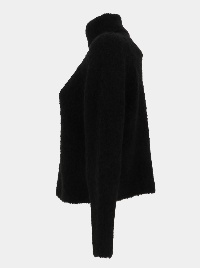 Pull col roulé odragi noir fille - Le Temps Des Cerises