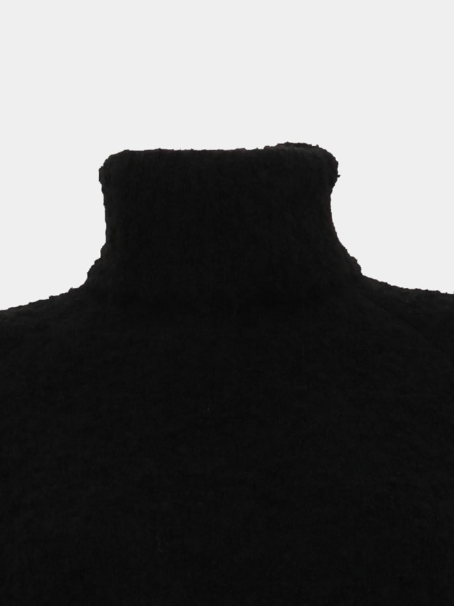 Pull col roulé odragi noir fille - Le Temps Des Cerises