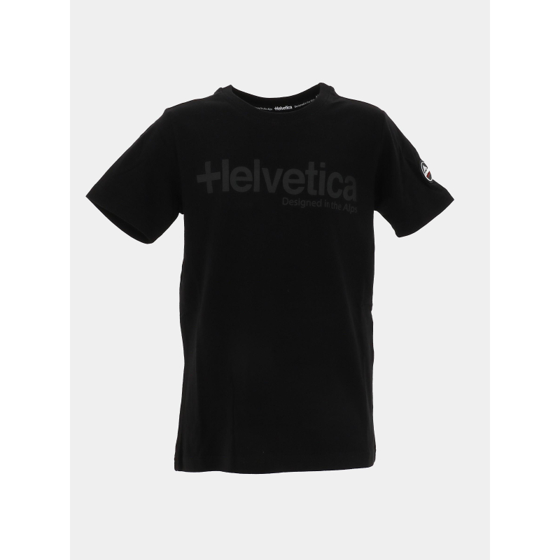 T-shirt nolan noir enfant - Helvetica