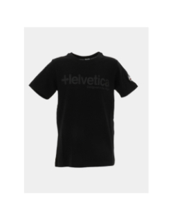 T-shirt nolan noir enfant - Helvetica