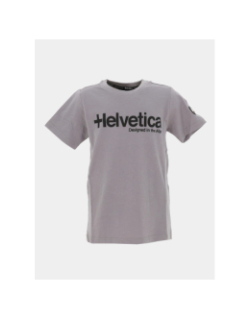 T-shirt nolan rock gris enfant - Helvetica