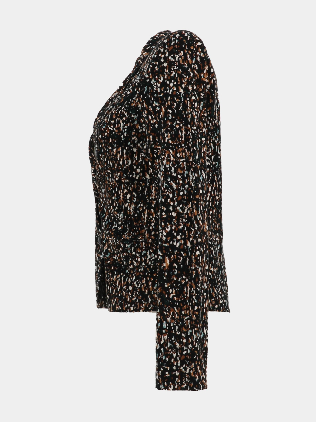 Veste blazer imprimée poptrash noir marron femme - Only