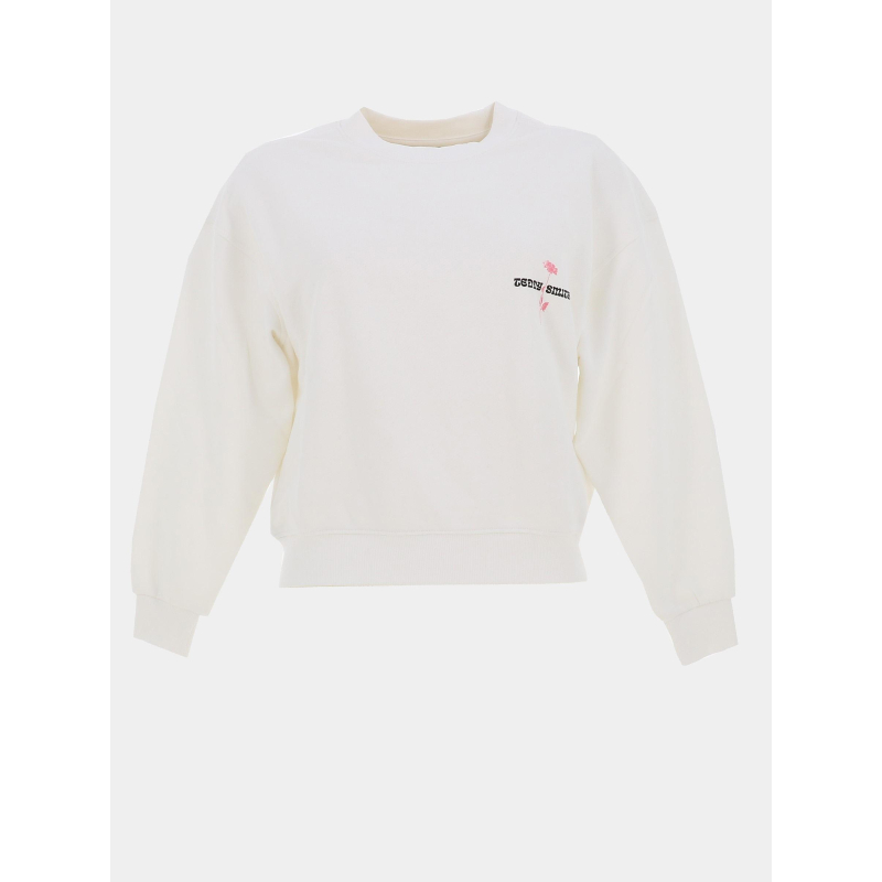 Sweat flower blanc fille - Teddy Smith