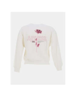 Sweat flower blanc fille - Teddy Smith