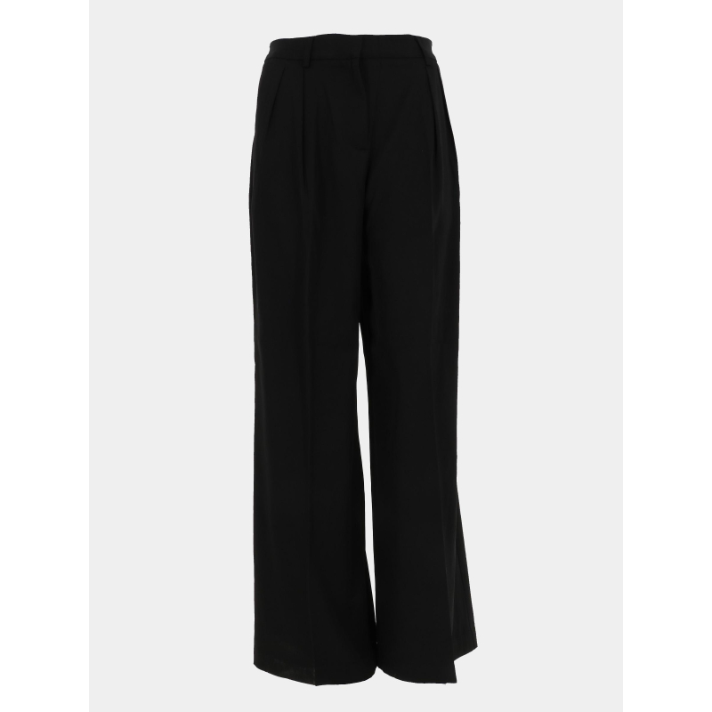 Pantalon large taille haute noir femme - Molly Bracken