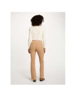 Pantalon velours côtelé poleno beige femme - Morgan