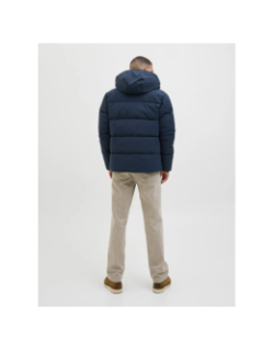 Doudoune global puffer bleu marine garçon - Jack & Jones