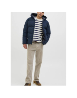 Doudoune global puffer bleu marine garçon - Jack & Jones