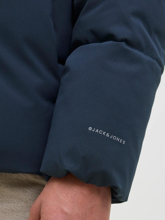 Doudoune global puffer bleu marine garçon - Jack & Jones