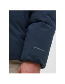 Doudoune global puffer bleu marine garçon - Jack & Jones