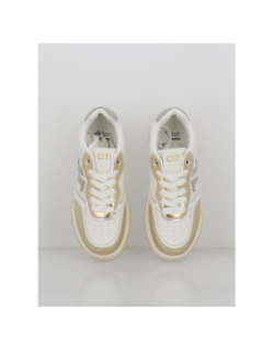 Baskets cl94 blanc doré femme - CL11