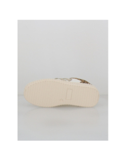 Baskets à scratch léopard cl91 blanc femme - CL11