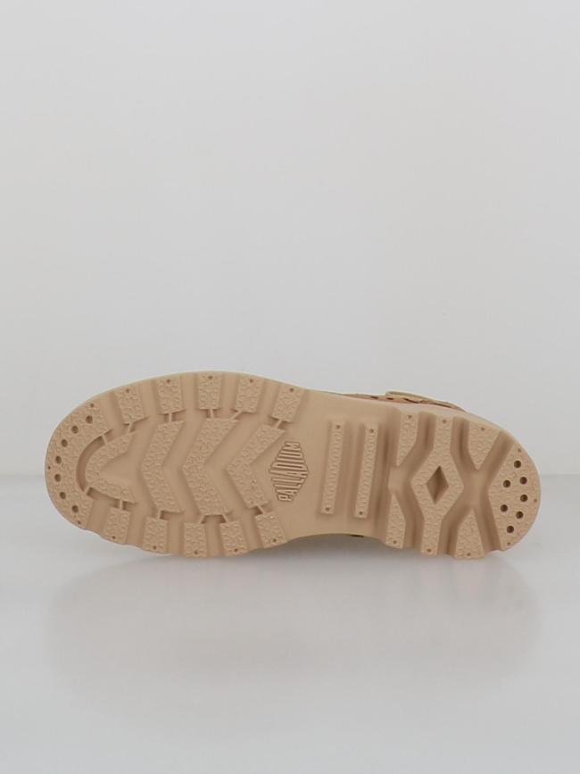 Baskets montantes pampa léopard marron femme - Palladium