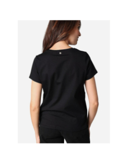 T-shirt strassy wild noir femme - Deeluxe