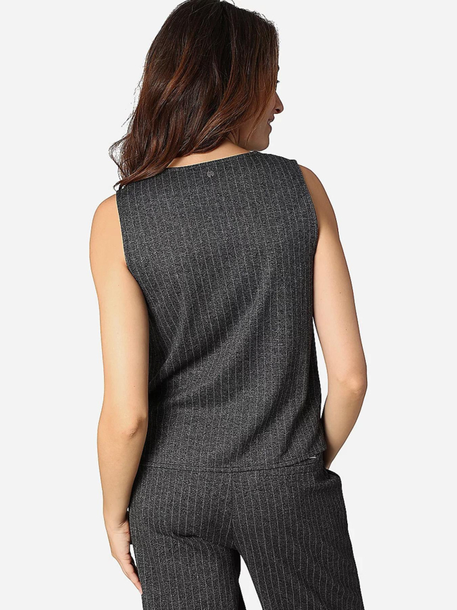 Top veston rayé camberly gris femme - Deeluxe