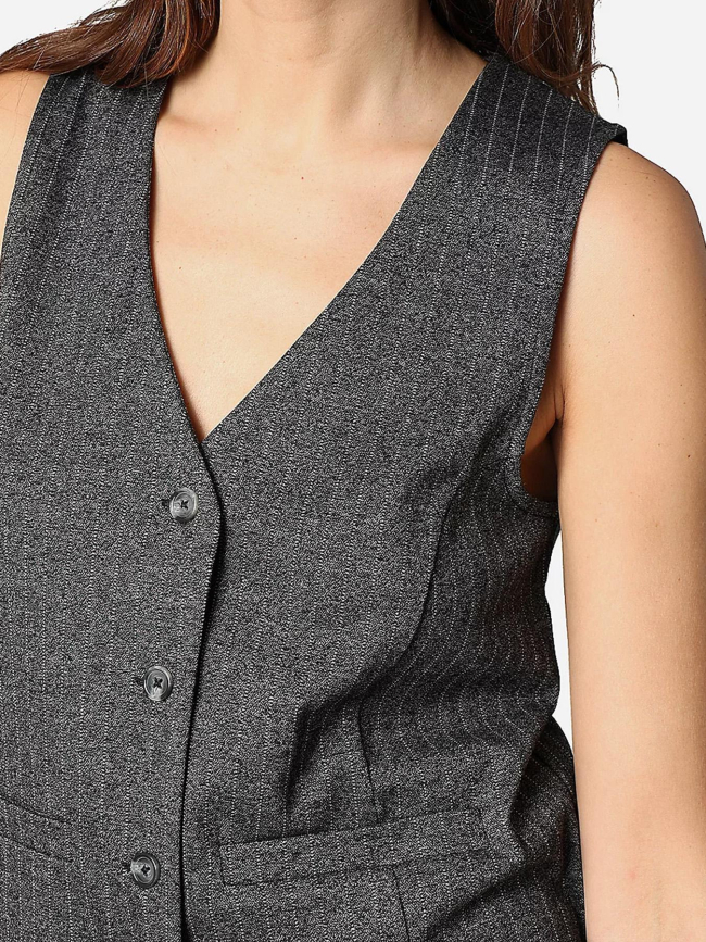 Top veston rayé camberly gris femme - Deeluxe