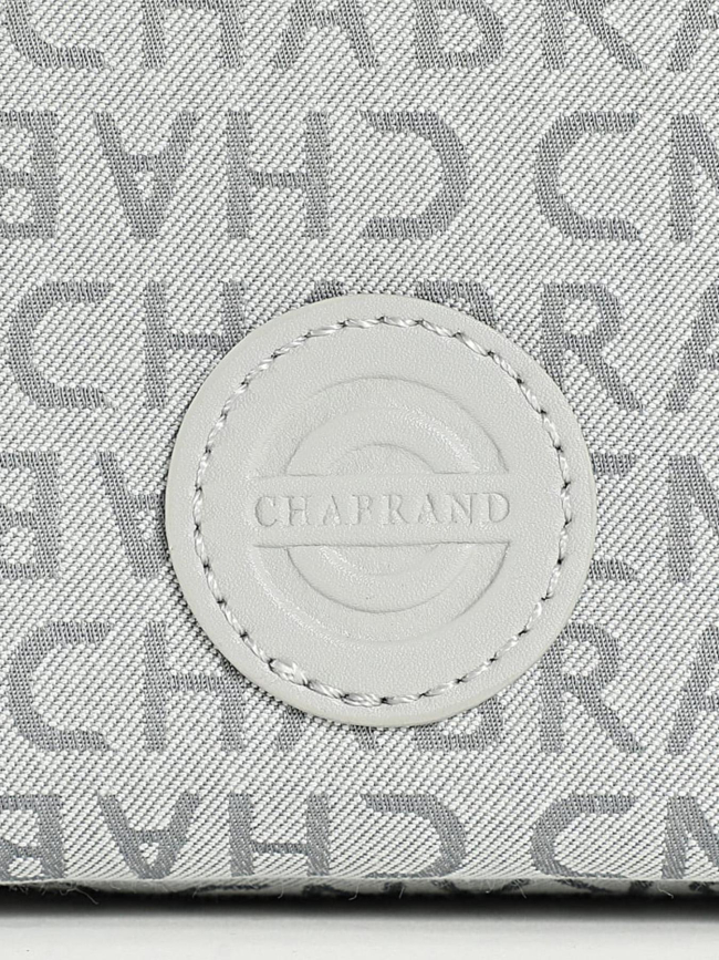 Sacoche en tissu logoté gris homme - Chabrand