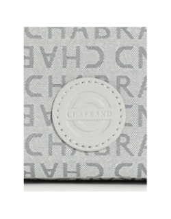 Sacoche en tissu logoté gris homme - Chabrand