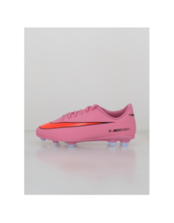 Chaussures de football superfly 10 club fg/mg rose - Nike